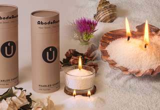 abodeaura pearled candle